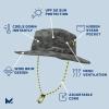 imageMISSION Cooling Anywhere Boonie Hat  Unisex WideBrim Hat for Men ampamp Women  Cools Up to 2 Hours  UPF 50 Sun ProtectionEtched Camo Black Forest