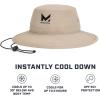 imageMISSION Cooling Bucket Hat  Unisex WideBrim Hat for Men ampamp Women  Lightweight Foldable ampamp Durable  Cools Up to 2 HoursKhaki