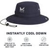 imageMISSION Cooling Bucket Hat  Unisex WideBrim Hat for Men ampamp Women  Lightweight Foldable ampamp Durable  Cools Up to 2 HoursNavy