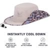 imageMISSION Cooling Bucket Hat  Unisex WideBrim Hat for Men ampamp Women  Lightweight Foldable ampamp Durable  Cools Up to 2 HoursReptilia Punch