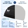 imageMISSION Cooling Helmet Liner  Lightweight ampamp Breathable  Cools Up to 2 Hours  UPF 50 Sun Protection  Machine WashableBlack
