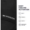 imageMISSION Cooling UPF Performance Hat  Unisex One Size Cap for Workouts Golf ampamp Running  Sweat ampamp Water Activated TechnologyBlack