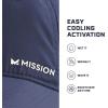 imageMISSION Cooling UPF Performance Hat  Unisex One Size Cap for Workouts Golf ampamp Running  Sweat ampamp Water Activated TechnologyNavy
