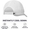 imageMISSION Cooling UPF Performance Hat  Unisex One Size Cap for Workouts Golf ampamp Running  Sweat ampamp Water Activated TechnologyWhite