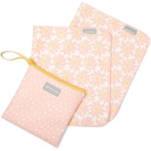 imageMISSION Cool Anywhere Towel 2Pack Soft Lightweight Fabric  Cools Up to 2 Hours  UPF 50 Sun Protection  Machine Washable Daisy Coral CloudDaisy Coral Cloud