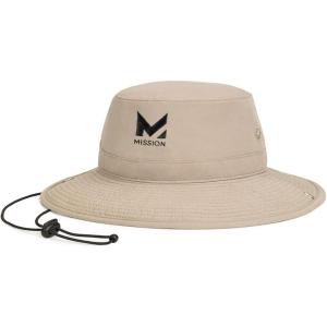 imageMISSION Cooling Bucket Hat  Unisex WideBrim Hat for Men ampamp Women  Lightweight Foldable ampamp Durable  Cools Up to 2 HoursKhaki