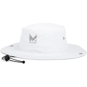imageMISSION Cooling Bucket Hat  Unisex WideBrim Hat for Men ampamp Women  Lightweight Foldable ampamp Durable  Cools Up to 2 HoursWhite