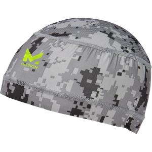 imageMISSION Cooling Helmet Liner  Lightweight ampamp Breathable  Cools Up to 2 Hours  UPF 50 Sun Protection  Machine WashableDigital Camo Gray
