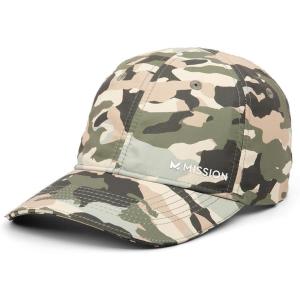 imageMISSION Cooling UPF Performance Hat  Unisex One Size Cap for Workouts Golf ampamp Running  Sweat ampamp Water Activated TechnologyClassic Camo Safari
