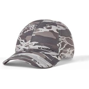 imageMISSION Cooling UPF Performance Hat  Unisex One Size Cap for Workouts Golf ampamp Running  Sweat ampamp Water Activated TechnologyMatrix Camo Silver