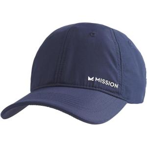 imageMISSION Cooling UPF Performance Hat  Unisex One Size Cap for Workouts Golf ampamp Running  Sweat ampamp Water Activated TechnologyNavy