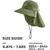 imageCooling Sun Defender Sun Hat UPF 50 UV Protection for Men Women Wide Brim Outdoor Hat for Hiking Fishing Beach GardeningBronze Green