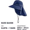 imageCooling Sun Defender Sun Hat UPF 50 UV Protection for Men Women Wide Brim Outdoor Hat for Hiking Fishing Beach GardeningNavy