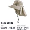 imageCooling Sun Defender Sun Hat UPF 50 UV Protection for Men Women Wide Brim Outdoor Hat for Hiking Fishing Beach GardeningOatmeal