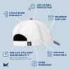 imageMISSION Cooling Apex Hat  Unisex Baseball Cap  Lightweight ampamp Adjustable  Cools Up to 2 Hours  UPF 50 Sun ProtectionBering SeaWhite