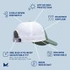 imageMISSION Cooling Apex Hat  Unisex Baseball Cap  Lightweight ampamp Adjustable  Cools Up to 2 Hours  UPF 50 Sun ProtectionHedge GreenWhite