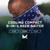 imageMISSION Cooling Compact 6in1 Neck Gaiter Mission Blue  Lightweight ampamp Durable  Cools Up to 2 Hours  UPF 50 Sun Protection  Machine Washable