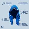 imageMISSION Cooling Hoodie Towel Hood Towel Evaporative Cool Technology Cools Instantly When Wet UPF 50 Sun Protection Contours Your Head to Stay in Place Great for Sports Fitness GymMission Blue