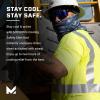 imageMISSION Cooling Safety Shirt HiVis Yellow Reflective Design Cools Up to 2 Hours  UPF 50 Sun Protection  ANSI Certified
