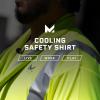 imageMISSION Cooling Safety Shirt HiVis Yellow Reflective Design Cools Up to 2 Hours  UPF 50 Sun Protection  ANSI Certified
