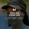 imageMISSION Cooling Stretchy Visor  Unisex Visor Hat for Men and Women No Slip Band UPF 50 Sun Protection VisorBlack
