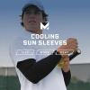 imageMISSION Cooling Sun Sleeves  Lightweight Stretch Fabric  Cools Up to 2 Hours  UPF 50 Sun Protection  Machine WashableSafety Yellow