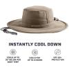 imageMISSION Cooling UPF Boonie Hat  Unisex Sun Hat for Hiking Beach ampamp Fishing  Sweat ampamp Water Activated TechnologyKhaki