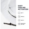 imageMISSION Cooling UPF Boonie Hat  Unisex Sun Hat for Hiking Beach ampamp Fishing  Sweat ampamp Water Activated TechnologyWhite