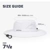 imageMISSION Cooling UPF Boonie Hat  Unisex Sun Hat for Hiking Beach ampamp Fishing  Sweat ampamp Water Activated TechnologyWhite