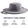 imageMISSION Cooling UPF Boonie Hat  Unisex Sun Hat for Hiking Beach ampamp Fishing  Sweat ampamp Water Activated Technologycharcoal