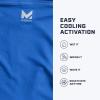 imageMISSION Cooling UPF MultiUse Neck Gaiter Mens ampamp Womens Buff for Working Running Sports Sweat ampamp Water Activated TechnologyBlue
