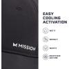 imageMISSION Cooling Vented Performance Hat Unisex One Size Cap for Workouts Golf ampamp Running Sweat ampamp Water Activated TechnologyBlack