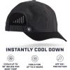 imageMISSION Cooling Vented Performance Hat Unisex One Size Cap for Workouts Golf ampamp Running Sweat ampamp Water Activated TechnologyBlack