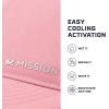 imageMISSION Cooling Vented Performance Hat Unisex One Size Cap for Workouts Golf ampamp Running Sweat ampamp Water Activated TechnologyLilas