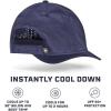 imageMISSION Cooling Vented Performance Hat Unisex One Size Cap for Workouts Golf ampamp Running Sweat ampamp Water Activated TechnologyNavy