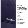 imageMISSION Cooling Vented Performance Hat Unisex One Size Cap for Workouts Golf ampamp Running Sweat ampamp Water Activated TechnologyNavy