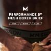 imageMISSION Mesh Boxer Briefs 6 Mens Underwear  Performance Heat Release  3 Pack3 PackBlack