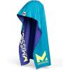 imageMISSION Reversible Cooling Hoodie Towel Hood Towel Cools Instantly When Wet UPF 50 Sun Protection Contours Your Head to Stay in Place Great for Sports Fitness Gym White MultiTeal Purple