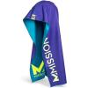 imageMISSION Reversible Cooling Hoodie Towel Hood Towel Cools Instantly When Wet UPF 50 Sun Protection Contours Your Head to Stay in Place Great for Sports Fitness Gym White MultiTeal Purple