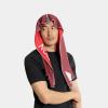 imageMISSION Reversible Cooling Hoodie Towel Hood Towel Cools Instantly When Wet UPF 50 Sun Protection Contours Your Head to Stay in Place Great for Sports Fitness Gym White MultiRed Burgundy