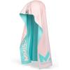 imageMISSION Reversible Cooling Hoodie Towel Hood Towel Cools Instantly When Wet UPF 50 Sun Protection Contours Your Head to Stay in Place Great for Sports Fitness Gym White MultiPink Mint