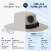 imageMission Cooling Rambler Hat Smokey Olive  Packable Unisex WideBrim Hat with Pocket  Lightweight ampamp Durable  Cools Up to 2 Hours  UPF 50 Sun Protection  Machine Washable