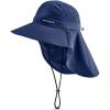 imageCooling Sun Defender Sun Hat UPF 50 UV Protection for Men Women Wide Brim Outdoor Hat for Hiking Fishing Beach GardeningNavy