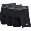 imageMISSION Mesh Boxer Briefs 6 Mens Underwear  Performance Heat Release  3 Pack3 PackBlack