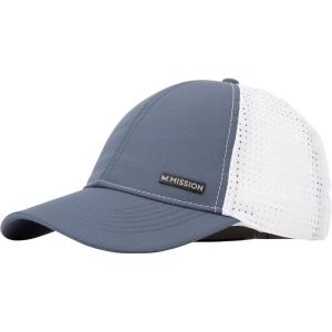 imageMISSION Cooling Apex Hat  Unisex Baseball Cap  Lightweight ampamp Adjustable  Cools Up to 2 Hours  UPF 50 Sun ProtectionBering SeaWhite