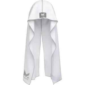 imageMISSION Cooling Hoodie Towel Hood Towel Evaporative Cool Technology Cools Instantly When Wet UPF 50 Sun Protection Contours Your Head to Stay in Place Great for Sports Fitness GymWhite