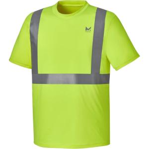 imageMISSION Cooling Safety Shirt HiVis Yellow Reflective Design Cools Up to 2 Hours  UPF 50 Sun Protection  ANSI Certified