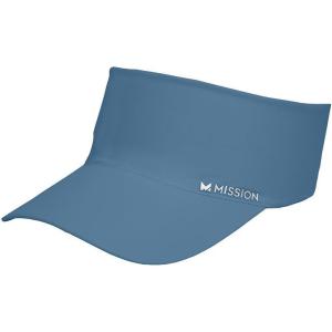 imageMISSION Cooling Stretchy Visor  Unisex Visor Hat for Men and Women No Slip Band UPF 50 Sun Protection VisorBering Sea