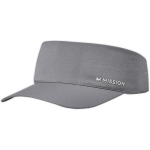 imageMISSION Cooling Stretchy Visor  Unisex Visor Hat for Men and Women No Slip Band UPF 50 Sun Protection VisorCharcoal