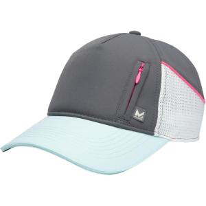 imageMISSION Cooling Summit Hat  Unisex Baseball Cap  Lightweight ampamp Adjustable  Cools Up to 2 Hours  UPF 50 Sun ProtectionCharcoalKnockout Pink
